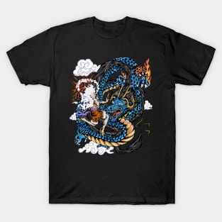 Epic Battle Luffy gear 5 vs Kaido Dragon T-Shirt